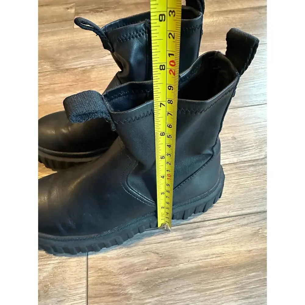 Zara Kids Black Ankle Boots Lug Sole size 3.5 (35)